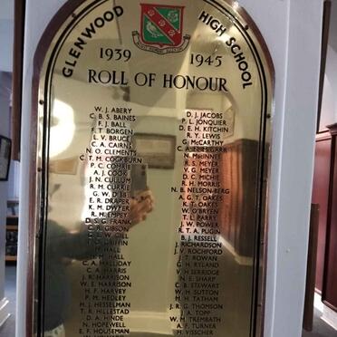 03. Glenwood Roll of Honour 1939-1945