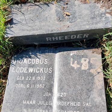 RHEEDER Jacobus Lodewickus 1932-1982