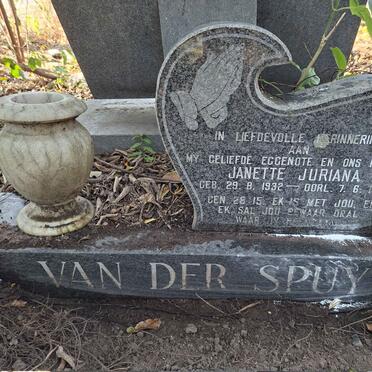 SPUY Janette Juriana, van der 1932-1983