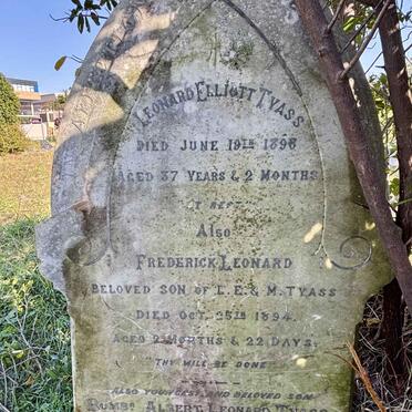 TYASS Leonard Elliott -1898 :: TYASS Frederick Leonard -1894 :: TYASS Alfred Leonard -1917