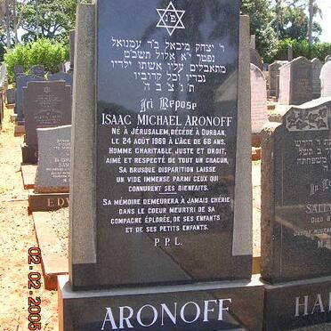 ARONOFF Isaac Michael -1969