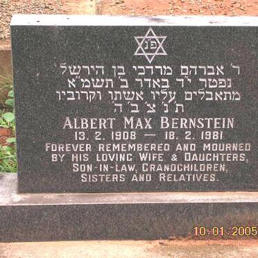 BERNSTEIN Albert Max 1908-1981