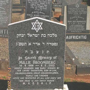 BROOMBERG Millie 1906-2003