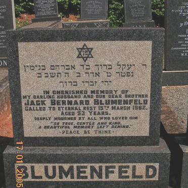 BLUMENFELD Jack Bernard -1962