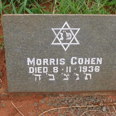 COHEN Morris -1936