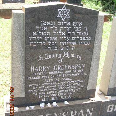 GREENSPAN Harry -1971