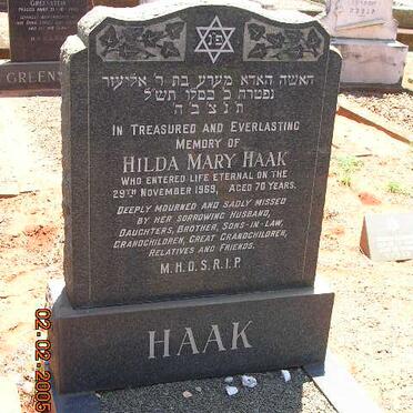 HAAK Hilda Mary -1969