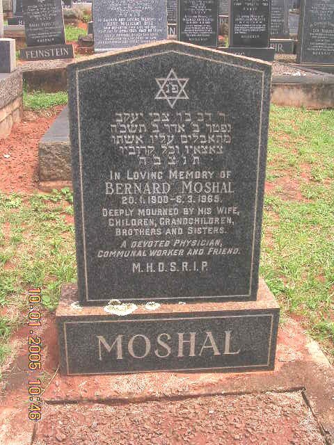MOSHAL Bernard 1900-1969