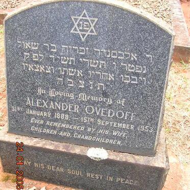 OVEDOFF Alexander 1888-1953