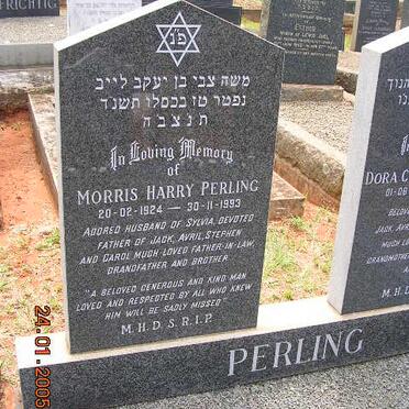 PERLING Morris Harry 1924-1993 &amp; Dora Cyla 1920-1996