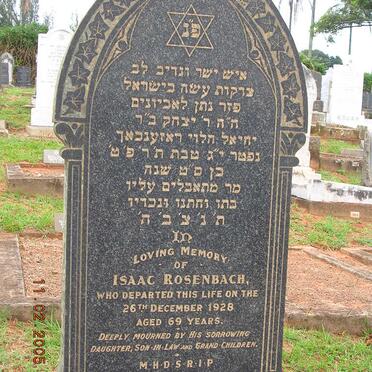 ROSENBACH Isaac -1928