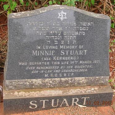 STUART Minnie nee KERNBERG -1971