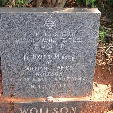 WOLFSON William James -1982