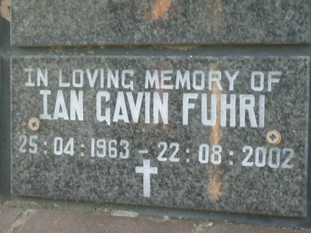 FUHRI Ian Gavin 1963-2002