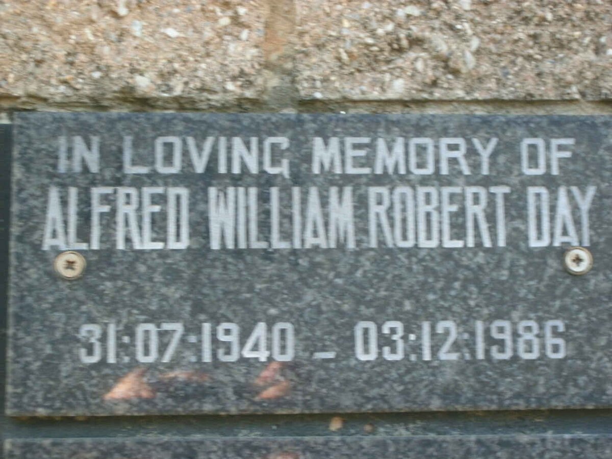DAY Alfred William Robert 1940-1986
