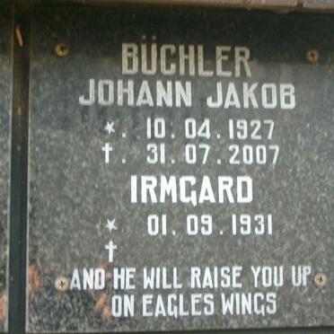 BÜCHLER Johann Jakob 1927-2007 &amp; Irmgard 1931-