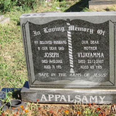 APPALSAMY Joseph -2002 &amp; Vijayamma -2007