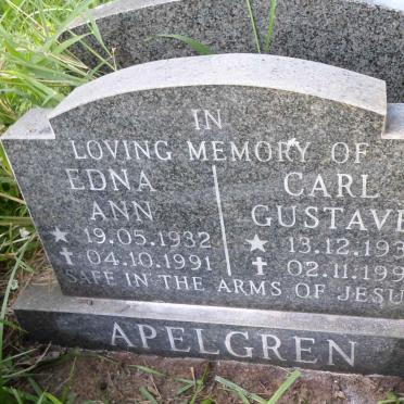 APELGREN Carl Gustave 1935-1992 &amp; Edna Ann 1932-1991