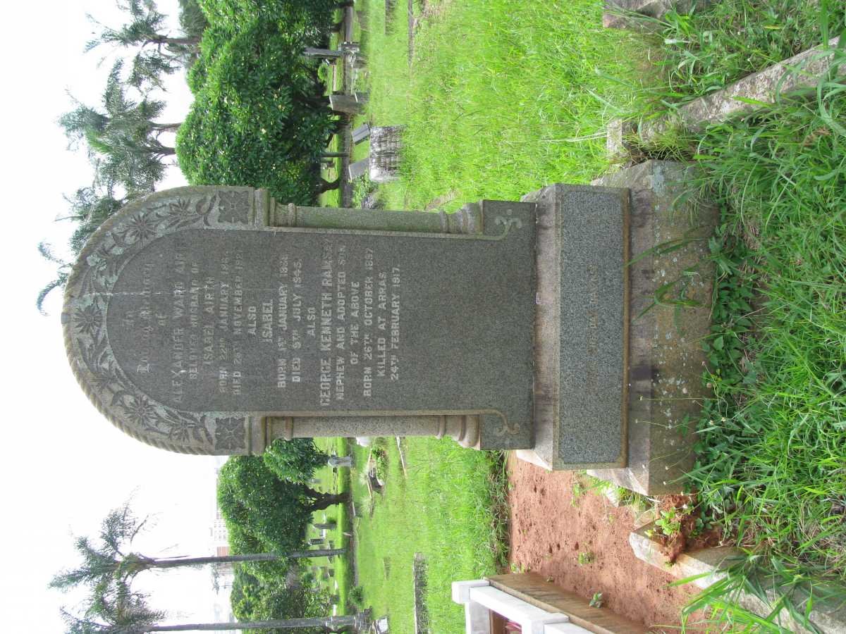 AIRTH Alexander Ward 1864-1921 &amp; Isabel 1868-1945 :: RAMSAY George Kenneth  1897-1917