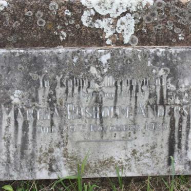 ANDERSON Martha Rusholm -1925