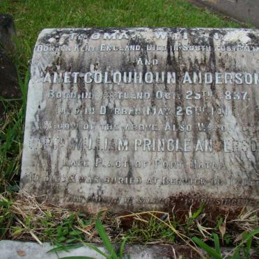 ANDERSON Janet Colquhoun 1837-1917