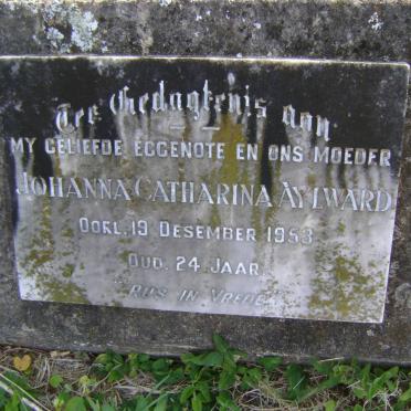 AYLWARD Johanna Catharina -1953