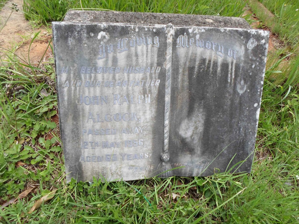 ALCOCK John Ralph -1956