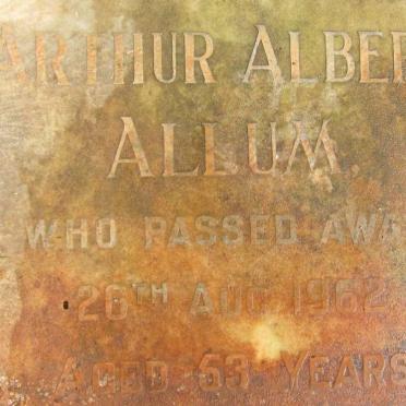 ALLUM Arthur Albert -1962