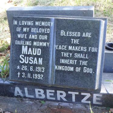 ALBERTZE Maud Susan 1913-1992