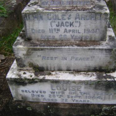 ARCHER John Coley -1940 &amp; Louise -1944 