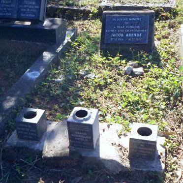 ARENDS Jacob 1901-1971 &amp; Susan Elizabeth 1916-2008 :: PICOLO Vasco Rodriques 1939-2013