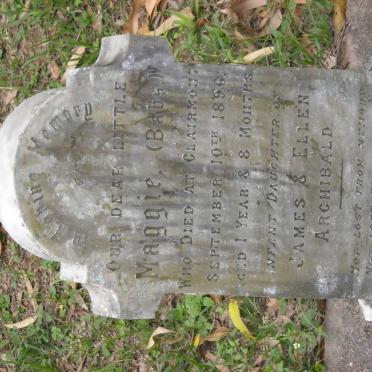 ARCHIBALD  Maggie -1896