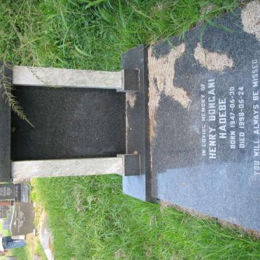 BHUGANE Henry Bongani Hadebe 1947-1998