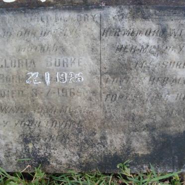 BURKE Gloria 1926-1965