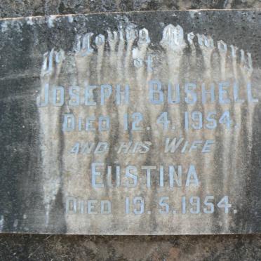 BUSHELL Joseph -1954 &amp; Eustina -1954