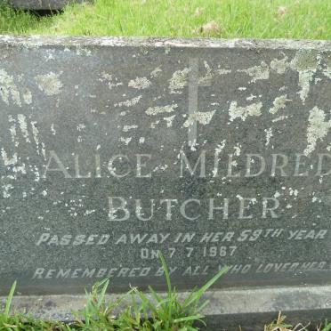 BUTCHER Alice Mildred -1967