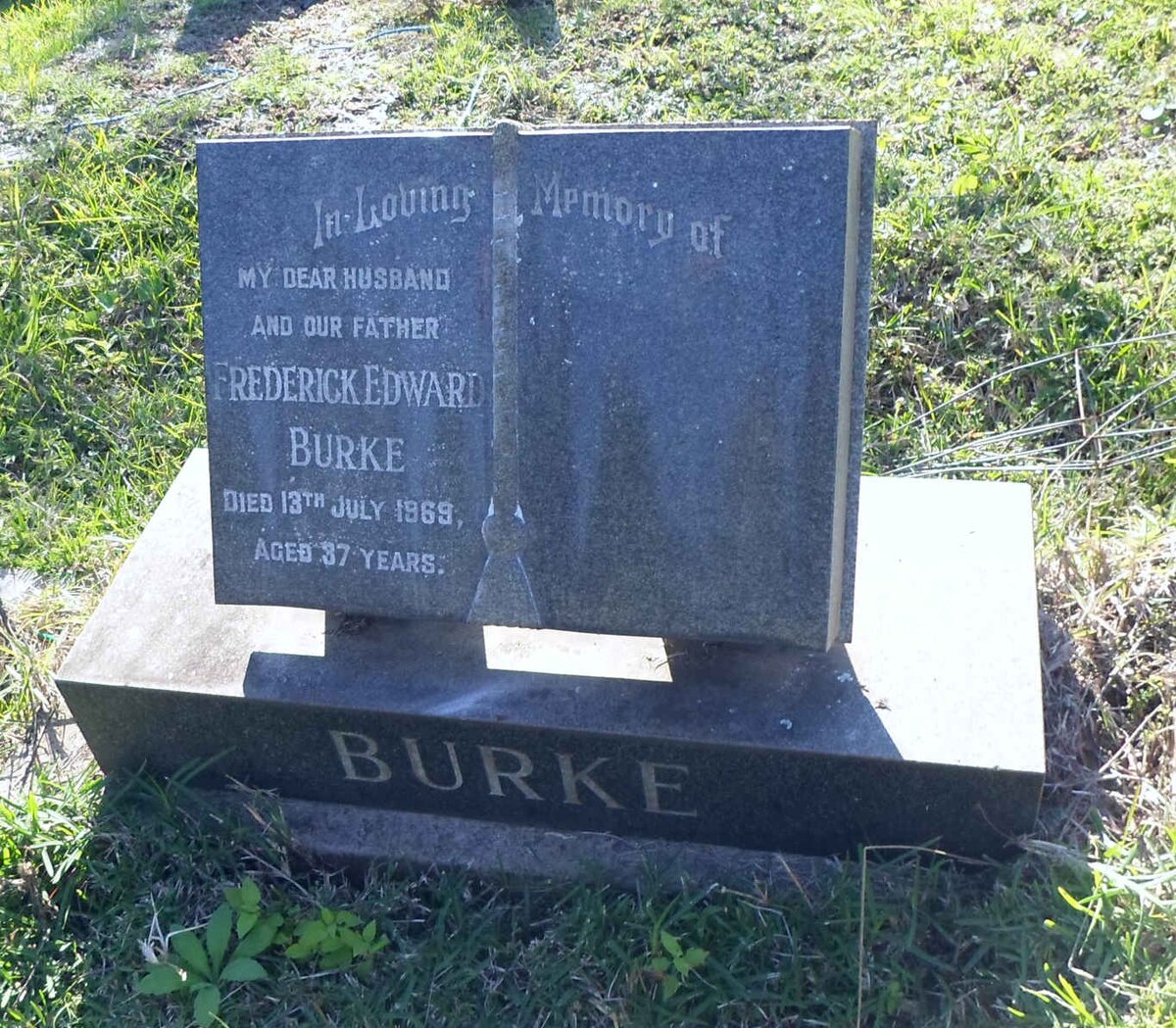  BURKE Frederick Edward -1969