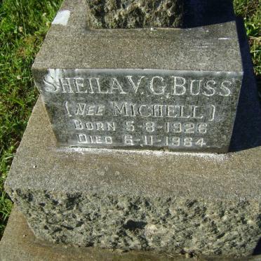 BUSS Sheila V.G. nee MICHELL 1926-1984