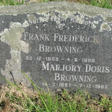 BROWNING Frank Frederick 1889-1968 &amp; Marjory Doris 1897-1989