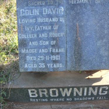 BROWNING Colin David -1961