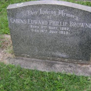 BROWNE Cairns Edward Phillip 1882-1959