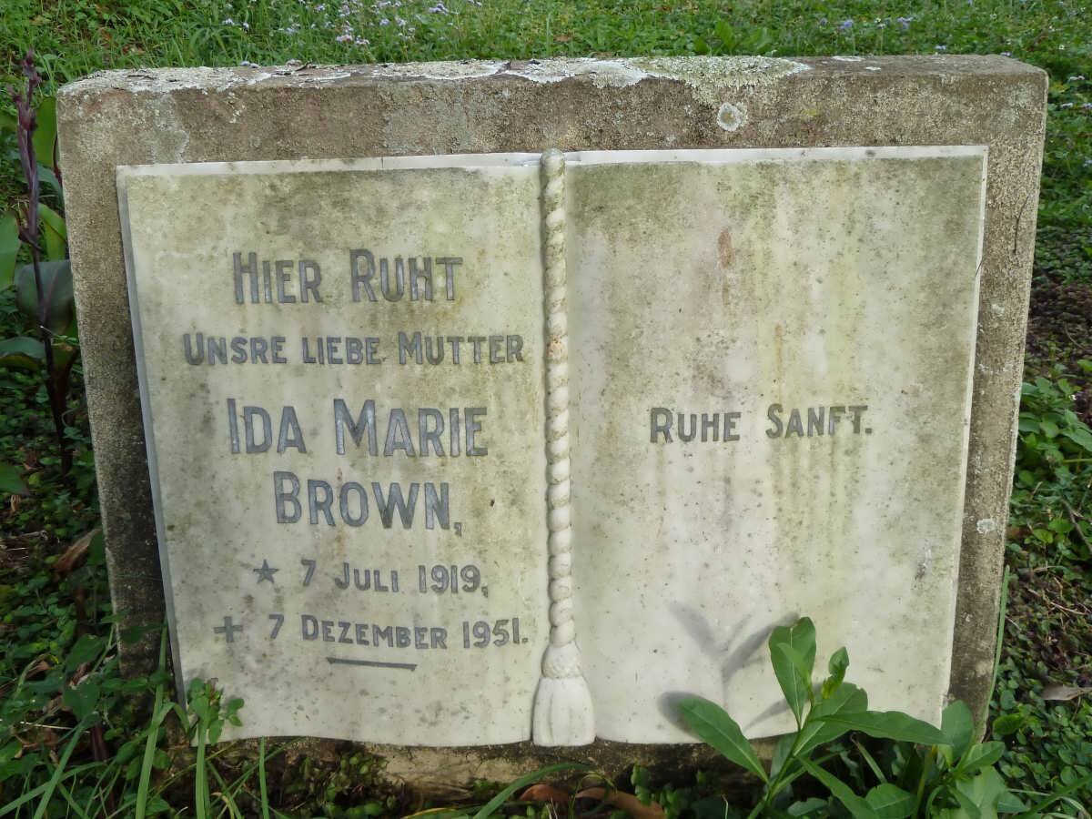 BROWN Ida Marie 1919-1951