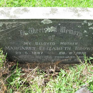 BROWN Margaret Elizabeth 1887-1970