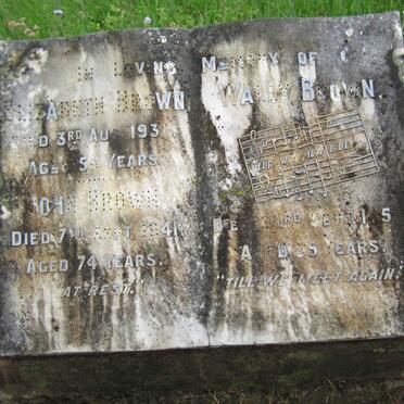 BROWN John -1941 &amp; Elizabeth -1930 :: BROWN Wally 1950