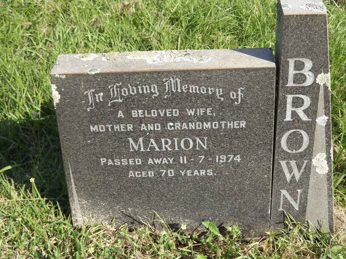 BROWN Marion -1974