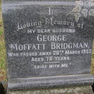 BRIDGMAN George Moffatt -1952 &amp; Annie -1969