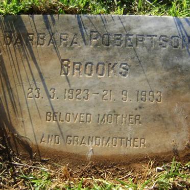 BROOKS Barbara Robertson 1923-1993