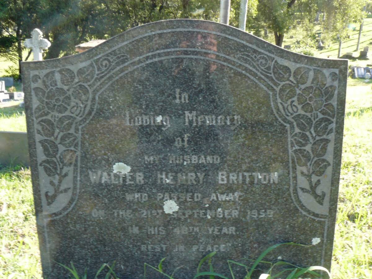 BRITTON Walter Henry -1959