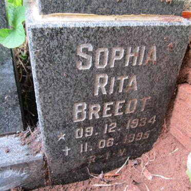 BREEDT Sophia Rita 1934-1995