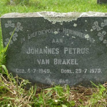 BRAKEL Johannes Petrus, van 1949-1970